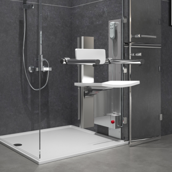 electric wall mounted shower chair