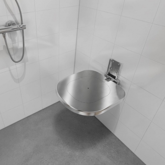 wall mounted adjustable shower chair for elderly